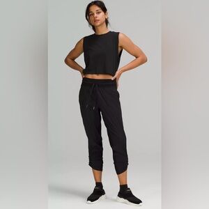 Lululemon Dance Studio Jogger Pants Mid Rise Straight Leg OR Cropped Black Sz 6